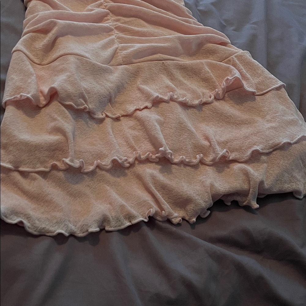 Wild Fable Light Pink Ruffled Fabric - Picture 2 of 5